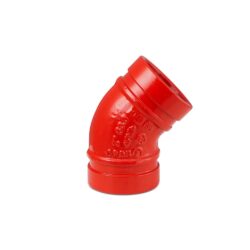 Cotovelo Ranhurado 45º